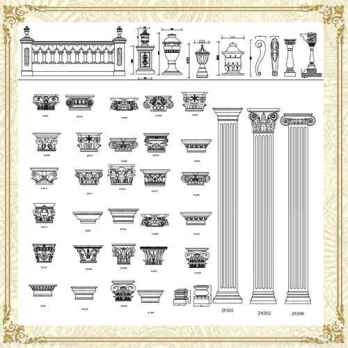 Finishes CAD drawings and blocks