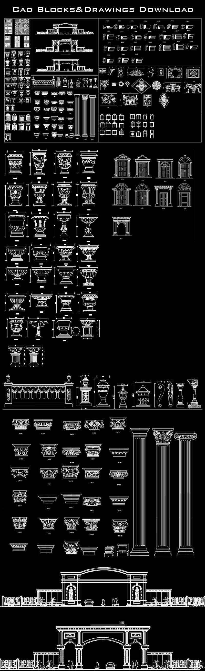 Architectural decorative blocks