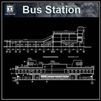 Bus Station Cad Drawings