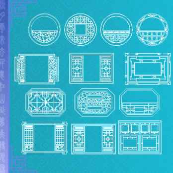 Chinese window drawing