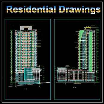 32 Floor Residential drawings