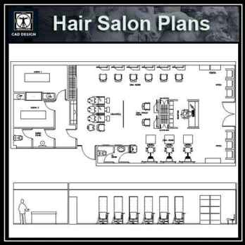Hair Salon blocks & plans