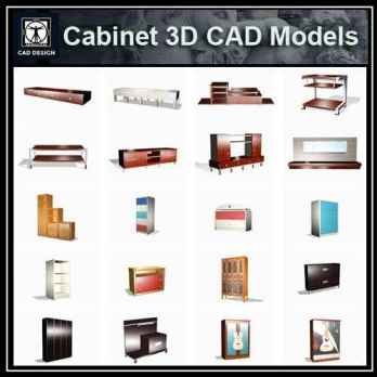 Cabinet 3D Cad Models