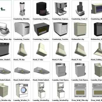 Sketchup Appliances 3D models download