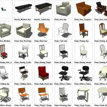 Sketchup Seating 3D models download