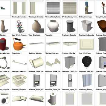 Sketchup Interior Objects 3D models download