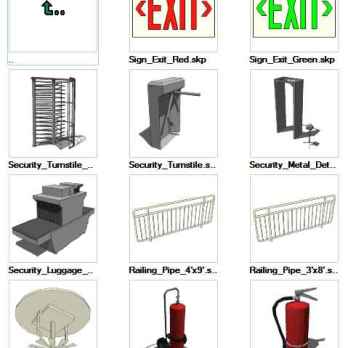 Sketchup Safety+Security 3D models download