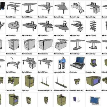 Sketchup Office 3D models download