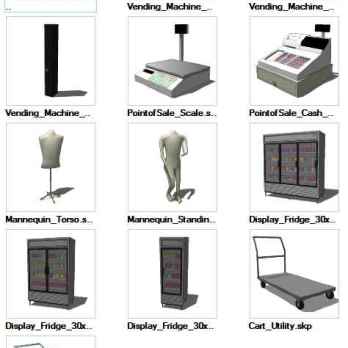 Sketchup Retail 3D models download