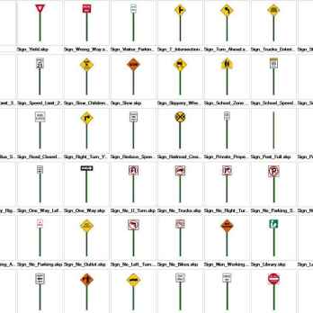 Sketchup Street Signage 3D models download