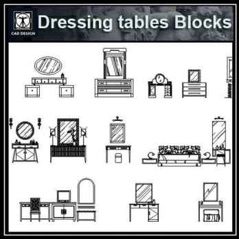 Furniture blocks-dressing_tables