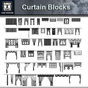 Free Living room blocks-curtains_set