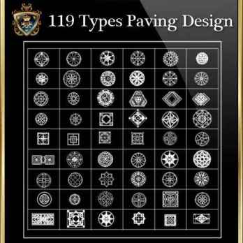 119 Types Paving Design CAD Blocks