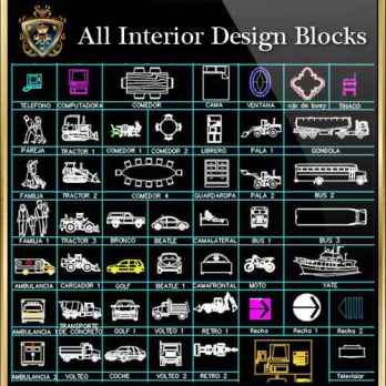Interior Design Blocks Collection 3