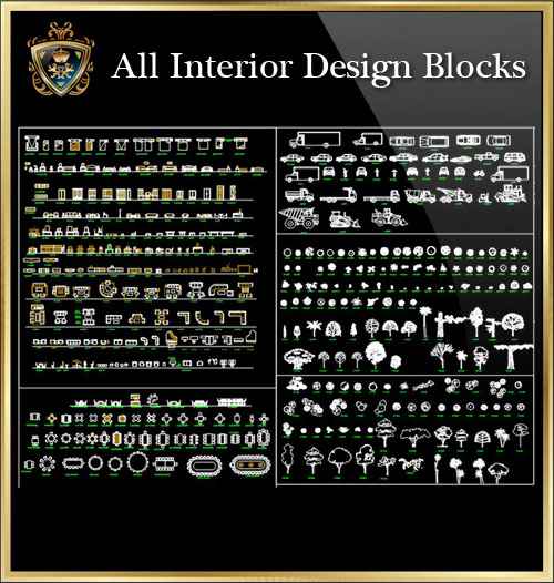 Interior Design Blocks Collection 7