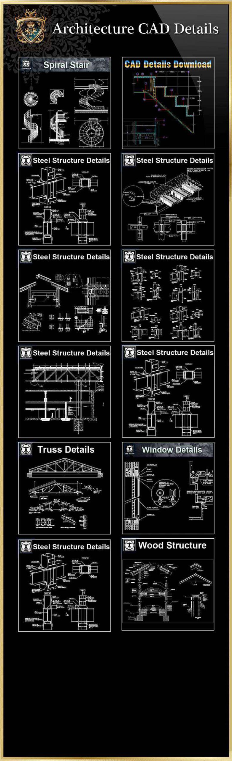 💎【All 40 Architecture CAD Details Collections】 (Total 40 Best Collections)💎 - Image 12
