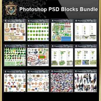 Over 1000 Photoshop PSD Blocks Bundle