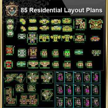 【85 Types of Residential Layout Plans】 (Best Recommanded!!)