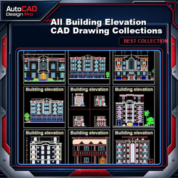 【All Building Elevation CAD Drawing Collections】(Best Collections!!)