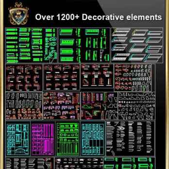 Over 1200+ Decorative Elements,Crown molding,Chair-rail,Door Trim,Skirting Board,Corner Post,Plain Molding