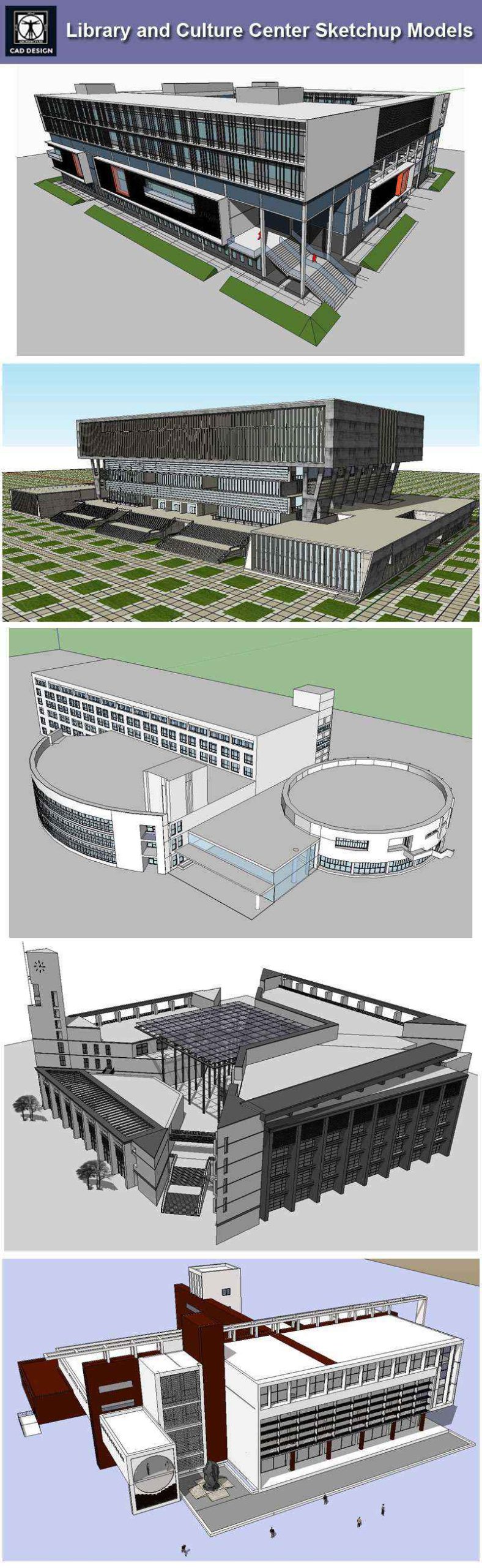 【Download 15 Library Sketchup 3D Models】 (Recommanded!!) - Image 4