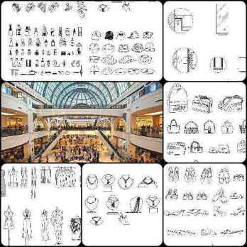 ★【Shopping Centers,Store CAD Design Elevation,Details Elevation Bundle】V.3@Shopping centers, department stores, boutiques, clothing stores, women's wear, men's wear, store design-Autocad Blocks,Drawings,CAD Details,Elevation