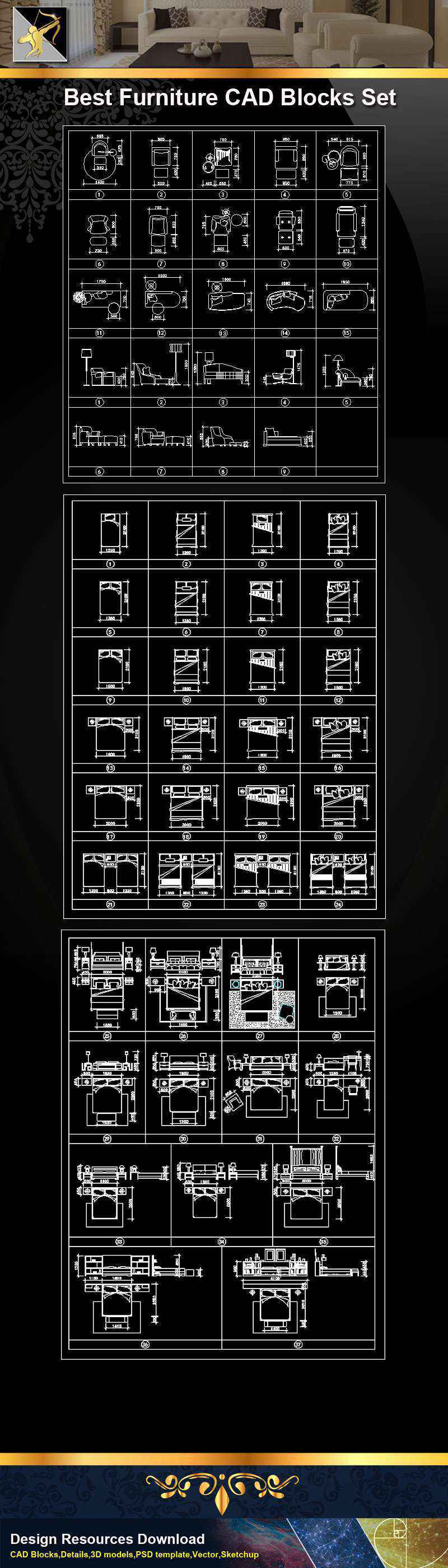 Furniture CAD Set