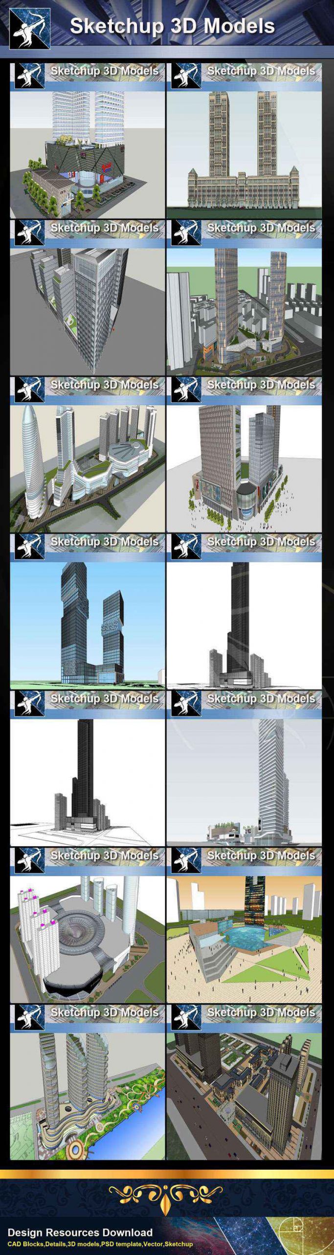 ★Best 37 Types of Commercial,Shopping Mall Sketchup 3D Models Collection - Image 4