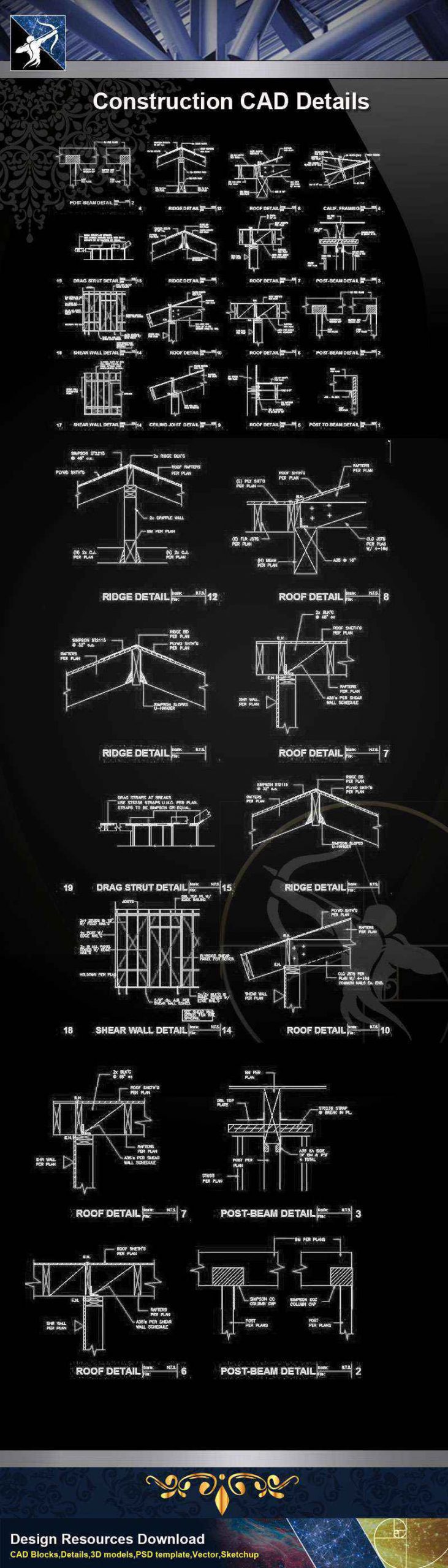 【Architecture CAD Details Collections】Construction CAD Details V.2 - Image 2