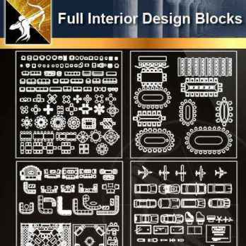 ★【 Full Interior Design Autocad Blocks Bundle V.1】@All Autocad Blocks Collection