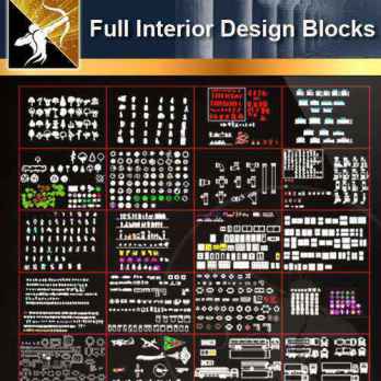 ★【 Full Interior Design Autocad Blocks Bundle V.2】@All Autocad Blocks Collection