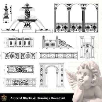 ★【Neoclassical Style Decor CAD Design Elements V.5】Neoclassical interior, Home decor,Traditional home decorating,Decoration