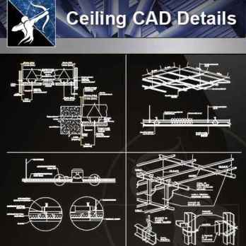 【Architecture CAD Details Collections】Ceiling Design CAD Details V.1