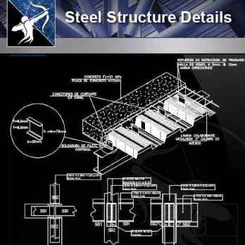 【Architecture CAD Details Collections】Steel Structure Details V.3