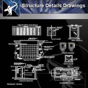 【Architecture CAD Details Collections】Structure CAD Details Drawings