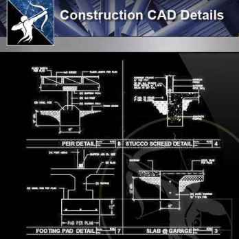【Architecture CAD Details Collections】Construction CAD Details V.1