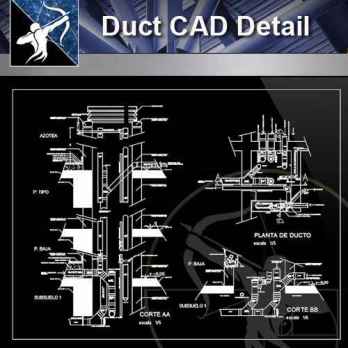 【Architecture CAD Details Collections】Duct CAD Details