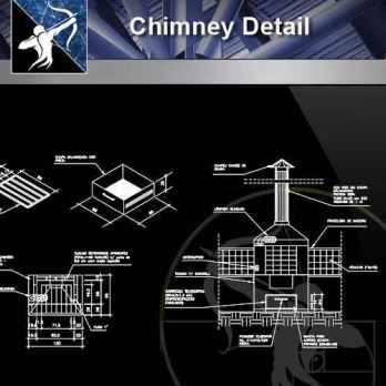 【Architecture CAD Details Collections】Chimney CAD Details