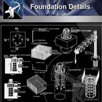 【Architecture CAD Details Collections】Foundation CAD Details