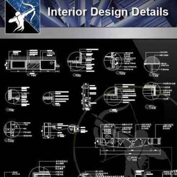 【Architecture CAD Details Collections】Interior Design Autocad Details