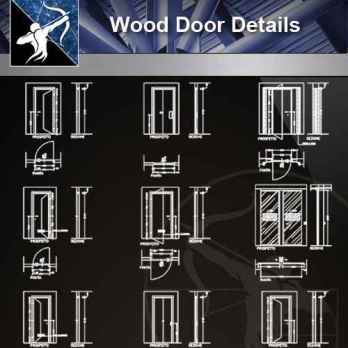 【Architecture CAD Details Collections】Door Details,Main Gate CAD Details
