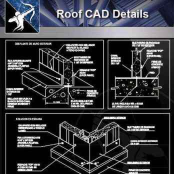 【Architecture CAD Details Collections】Roof CAD Details V.2