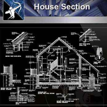 【Architecture CAD Details Collections】Wall CAD Details-House Section CAD Drawings