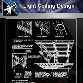 【Architecture CAD Details Collections】Light Design,Ceiling Design CAD Detail
