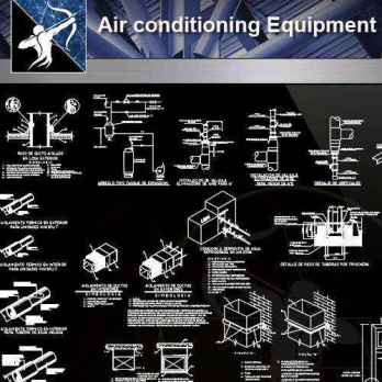 【Architecture CAD Details Collections】Air Conditioning Equipment CAD Detail