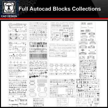 ★【Full Autocad Blocks Collections】All kinds of CAD Blocks Bundle