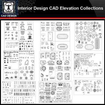★【Interior Design Autocad Elevation Collections V.2】All kinds of CAD Elevation Bundle