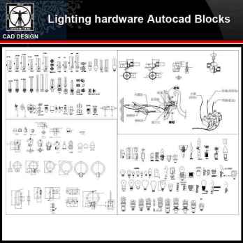 ★【Lighting hardware Autocad Blocks】-All kinds of Lighting Autocad Blocks Collection