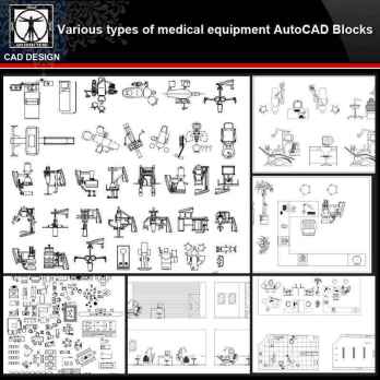 ★【Various types of medical instruments Autocad Blocks】All kinds of medical instruments CAD blocks Bundle