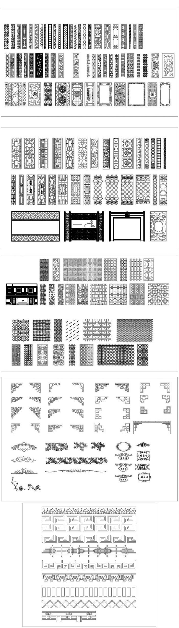 ★【Chinese Architecture Design CAD elements V3】All kinds of Chinese Architectural CAD Drawings Bundle - Image 4